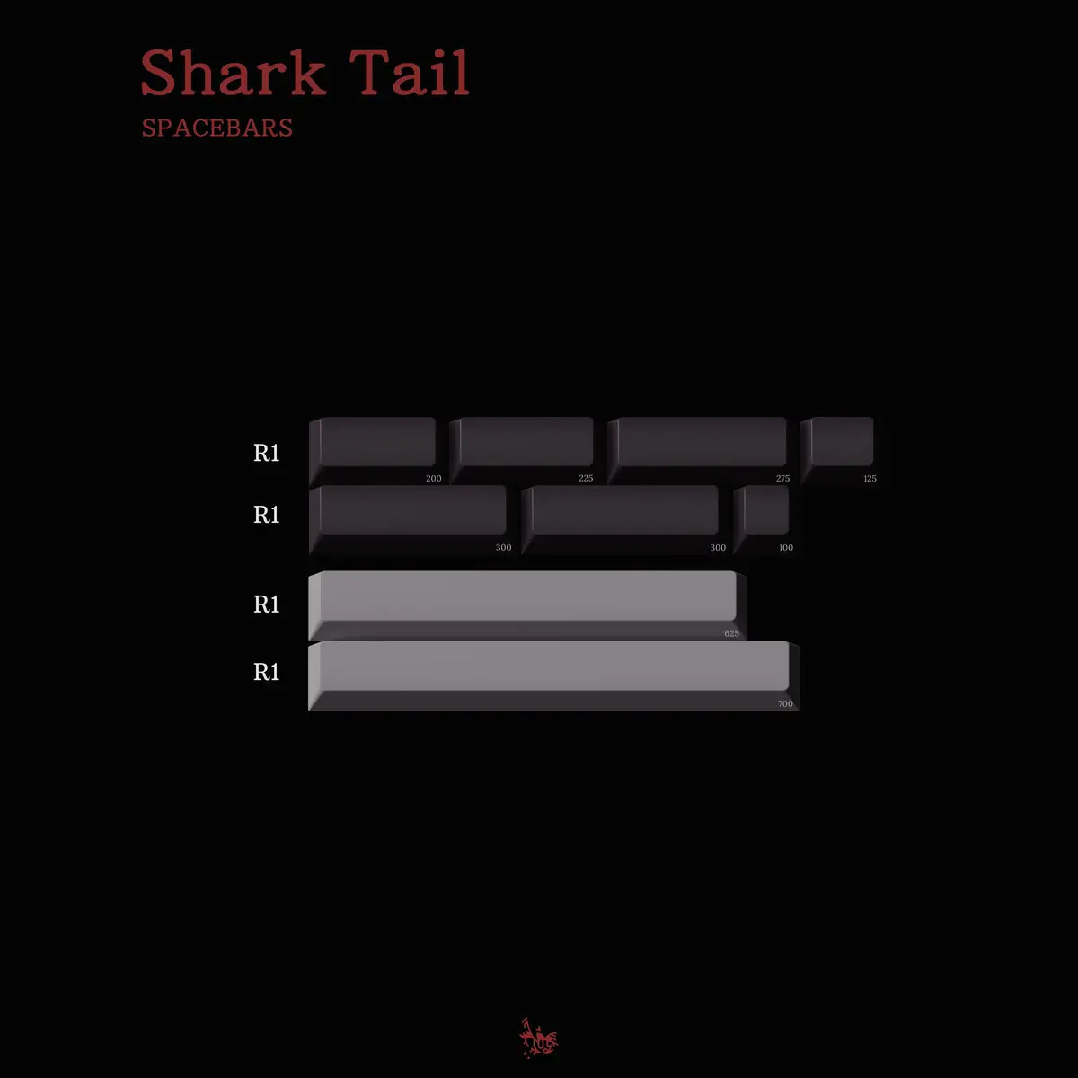 Milkyway Keys MW Shark Tail Double Shot PBT Keycaps