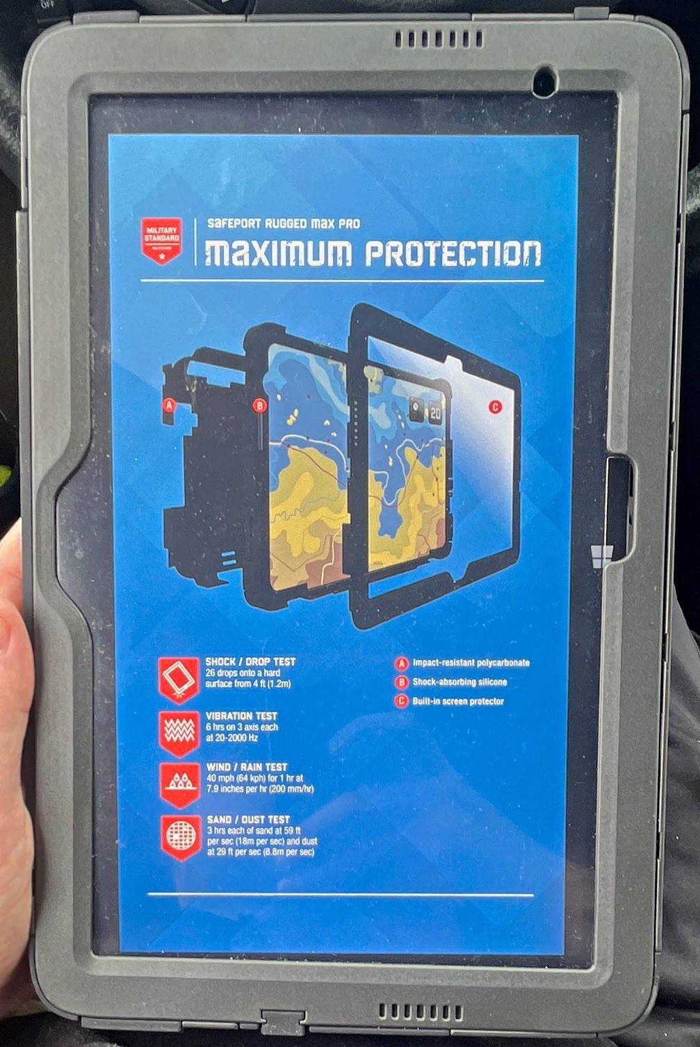Targus SafePort Rugged Max Pro Case for Dell Latitude 7200 7210 2-in-1Parts Only