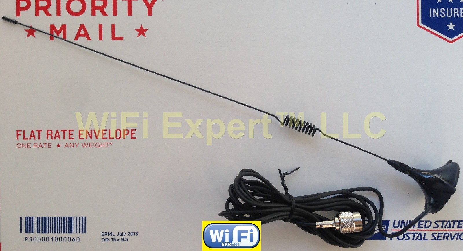 Dual Band 9dBi TNC MALE GSM GPRS HIGH Gain Signal Booster Antenna RG174 9' Cable