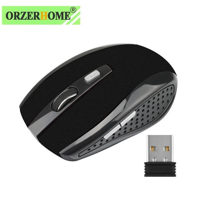 Orzerhome 2.4ghz Wireless Mouse Adjustable Dpi Gaming 6 Buttons Optical Mice