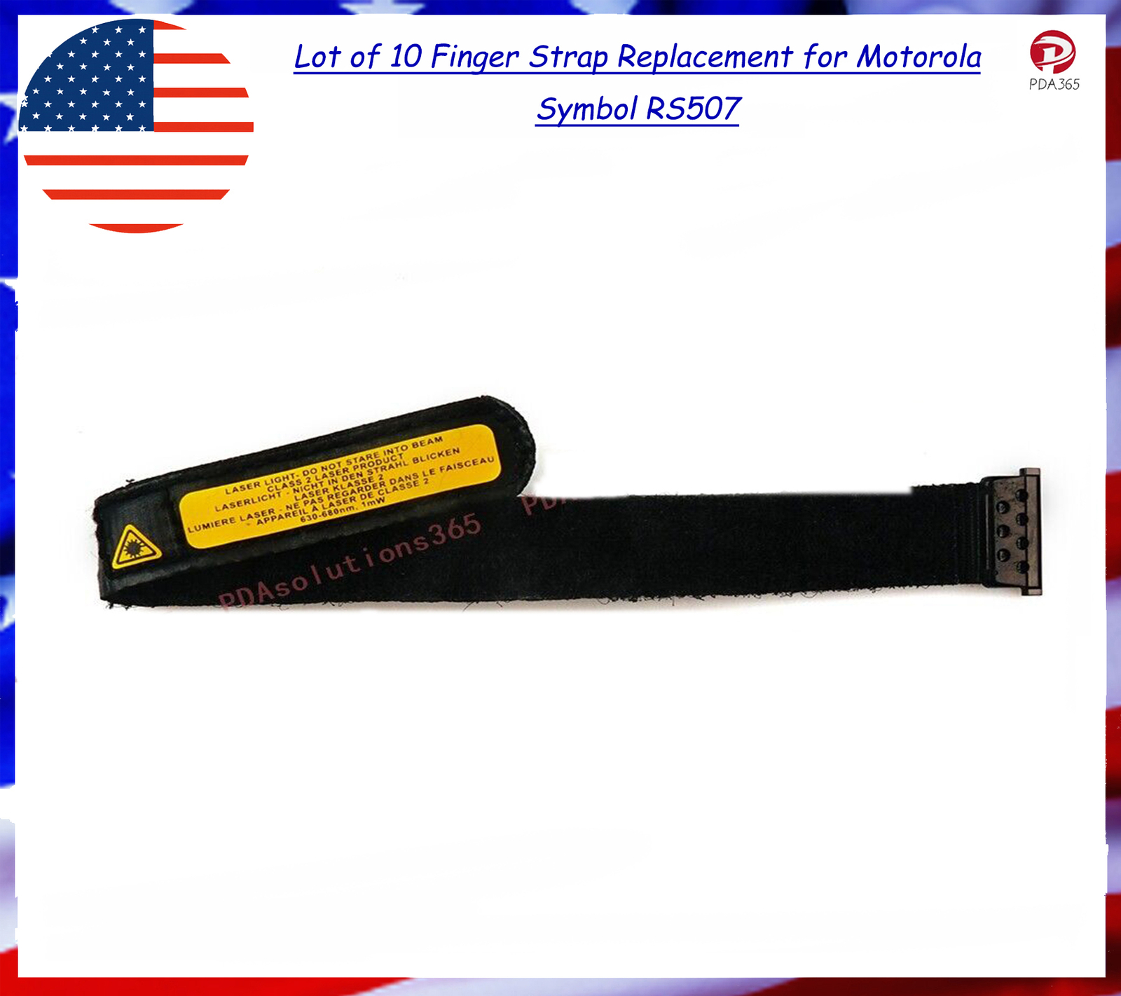 Lot of 10 Finger Strap Replacement for  Symbol RS507