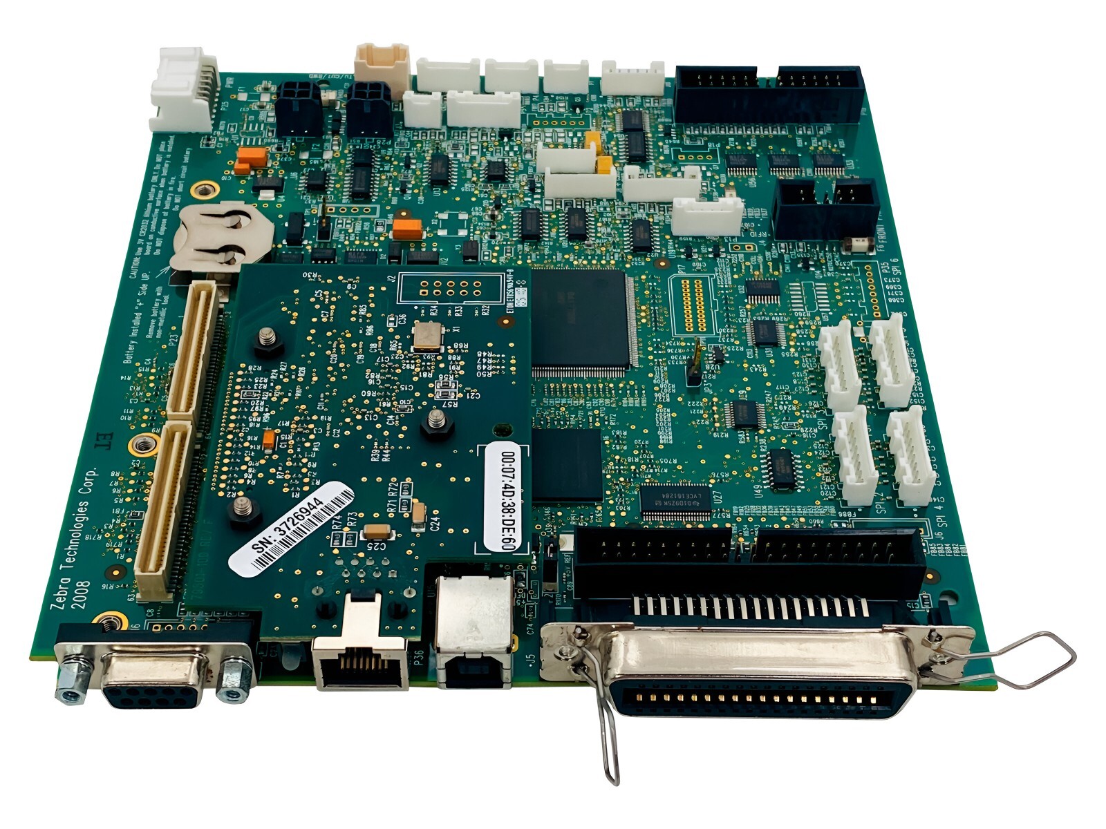 Genuine Zebra P1053360-016 Motherboard 8MB & Ethernet for 105SL+ Xi4 Printers