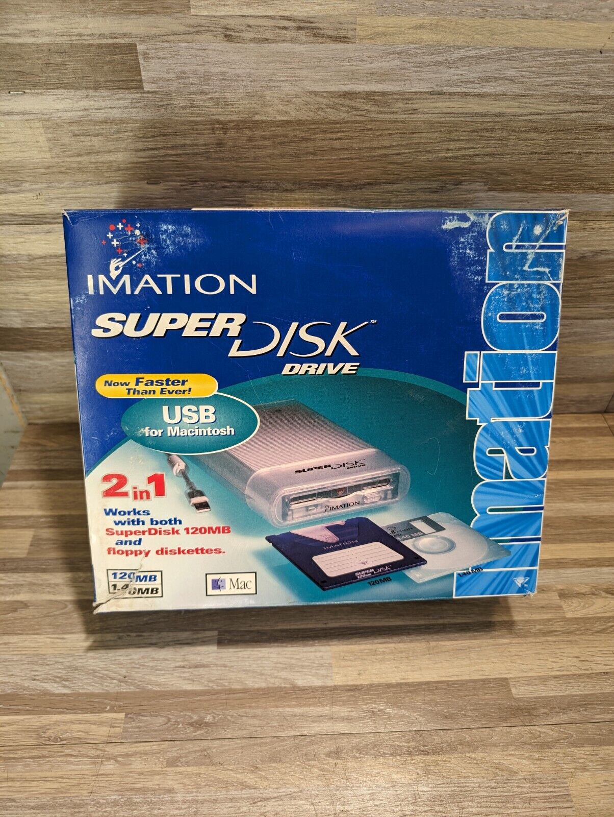 IMATION USB Drive for Macintosh and PC  120MB Superdisk and 1.4MB Floppy Disks