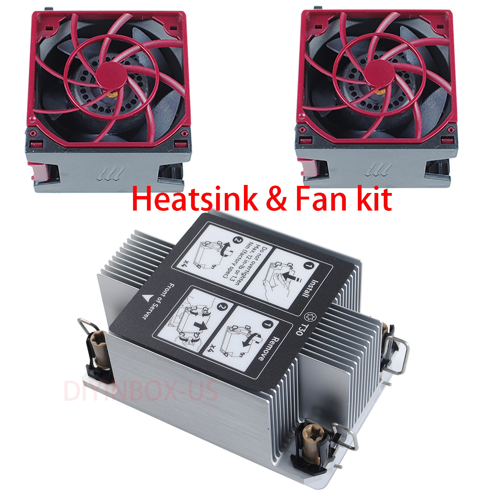 For HP DL380 DL380P Gen10 Plus Heatsink Fan Kit P14903-001 P14966-001 P26491-001
