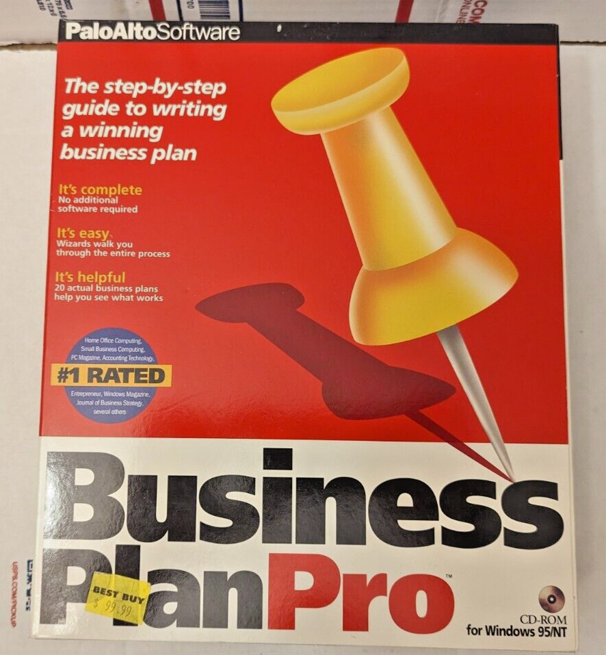 Business Plan Pro - PaloAlto - Windows 95/NT Open Box