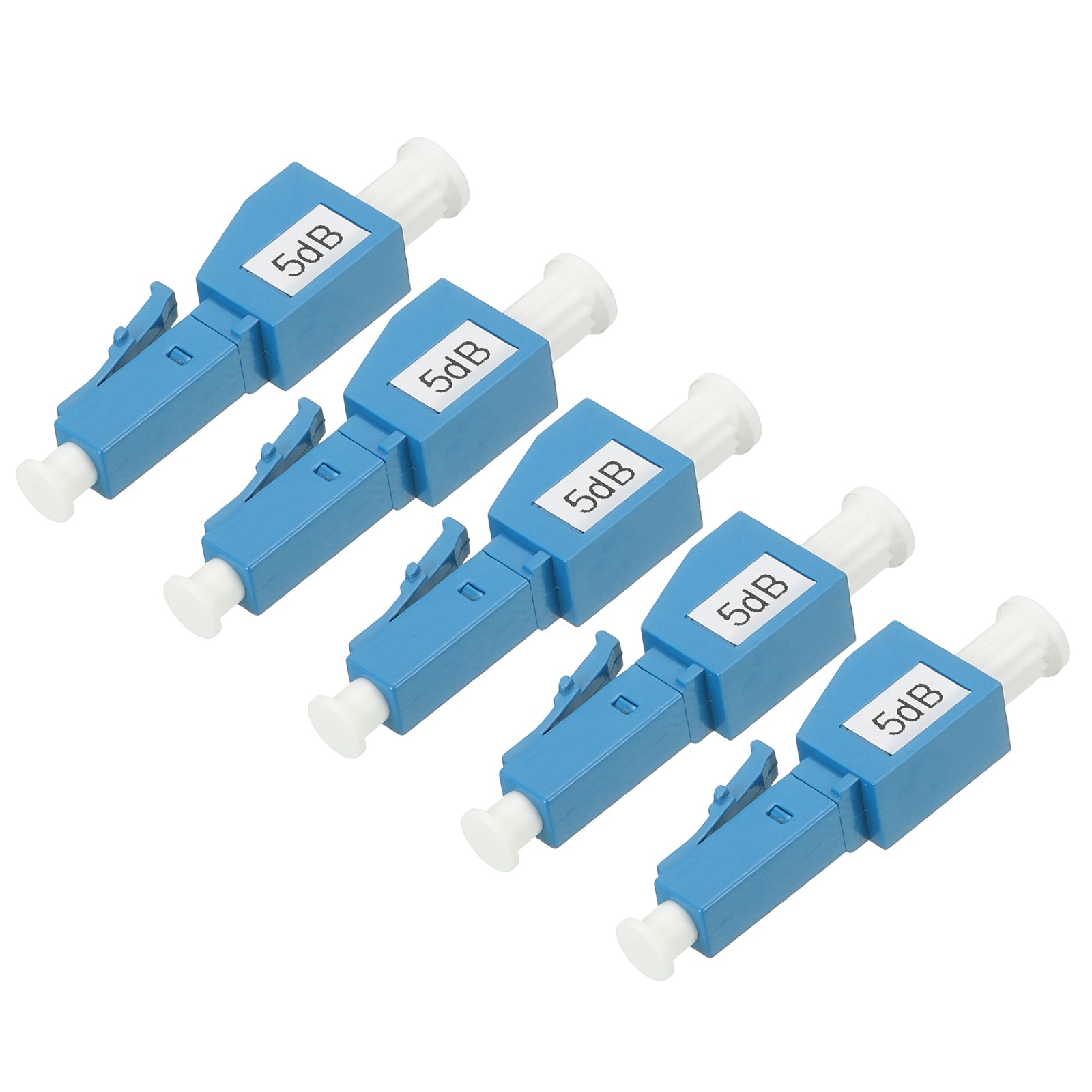 5Pcs Fiber Optic Attenuator 5dB LC/UPC Single Mode Male-Female Fiber Attenuator