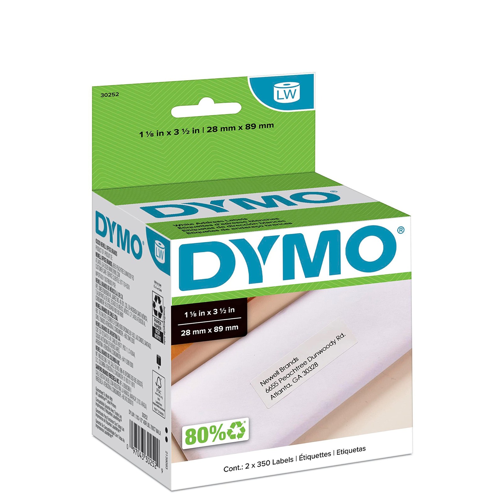 Dymo Authentic Lw White Mailing Address Labels For LabelWriter Label  Brand New