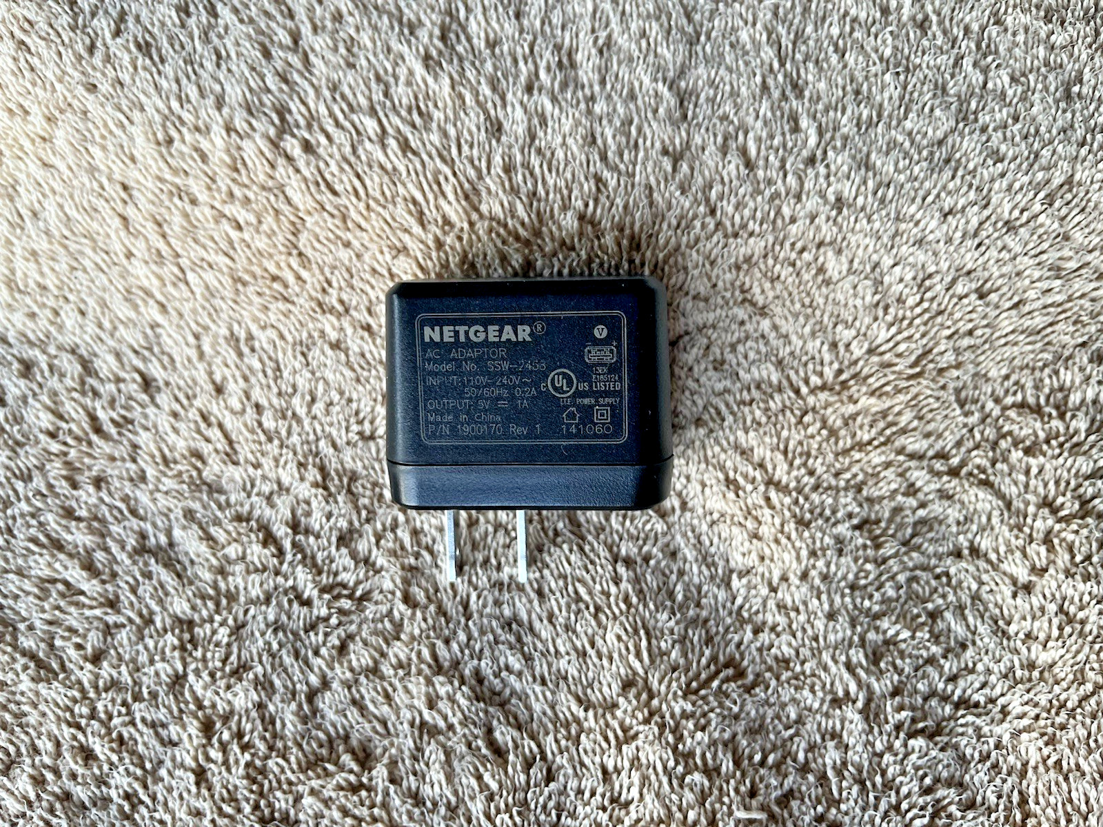 NETGEAR SSW-2458 AC Power Adapter Adaptor / USB Charger 5V 1A