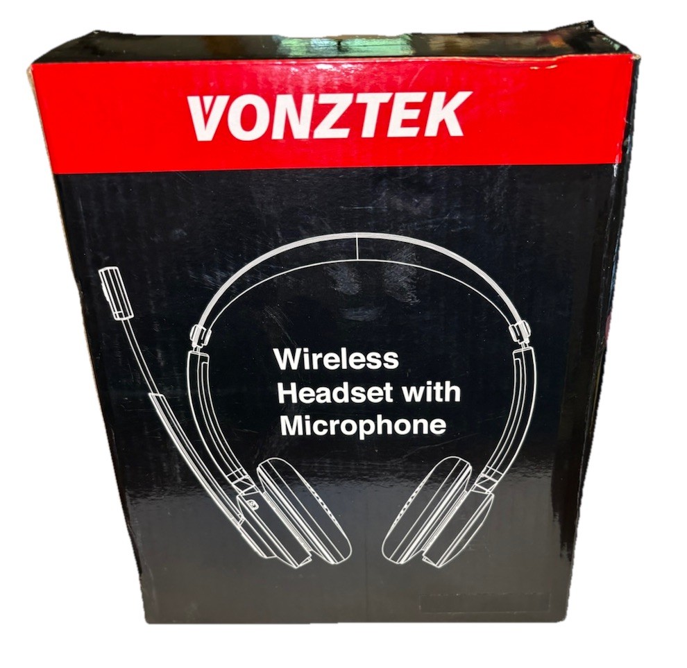 Vonztek V5.0 wireless headset with microphone Beige