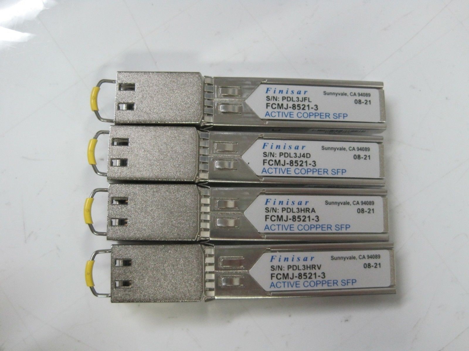 LOT OF 4 Finisar FCMJ-8521-3 SFP