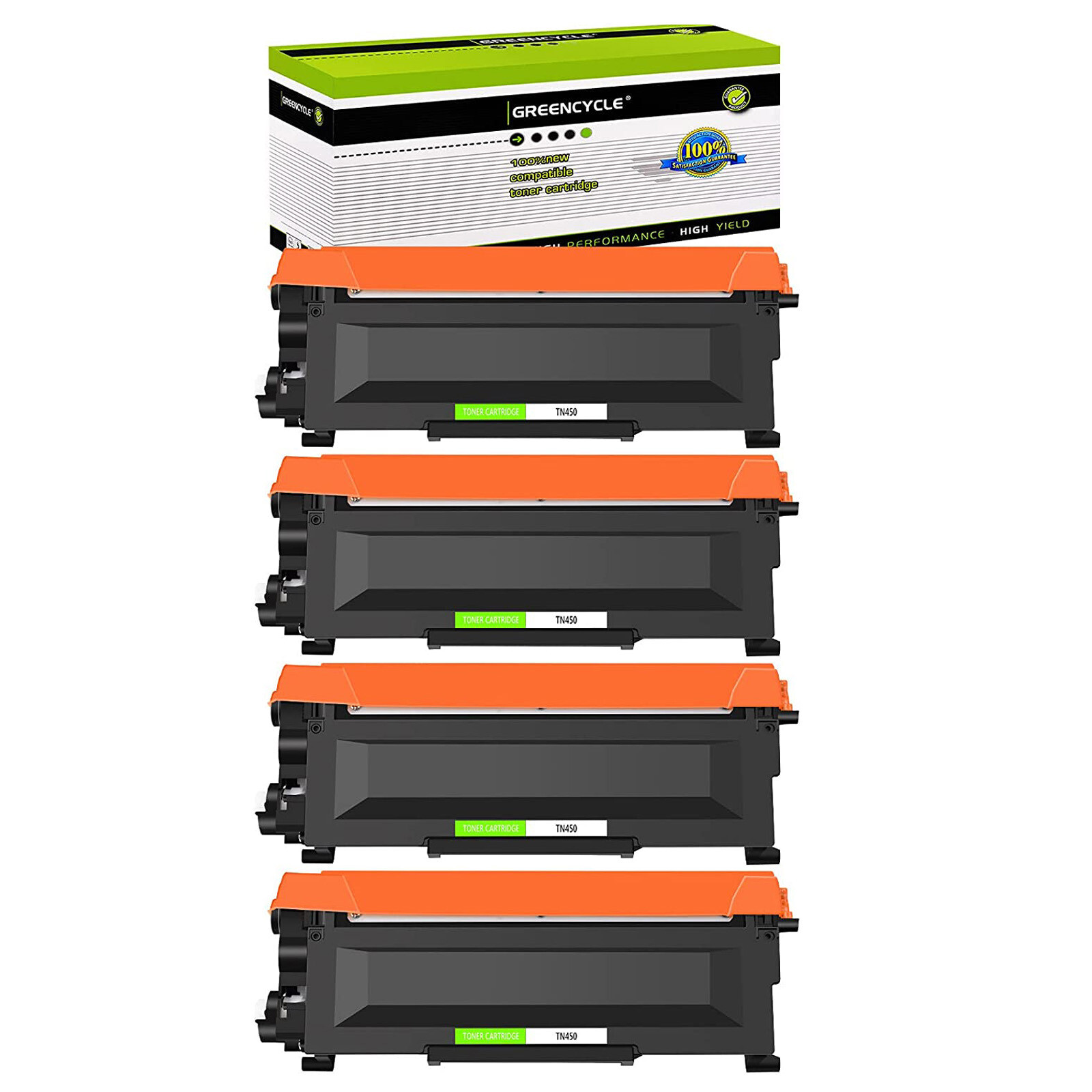 4PK TN450 Toner Compatible For Brother MFC-7360N MFC-7460DN MFC-7860DW DCP-7065D
