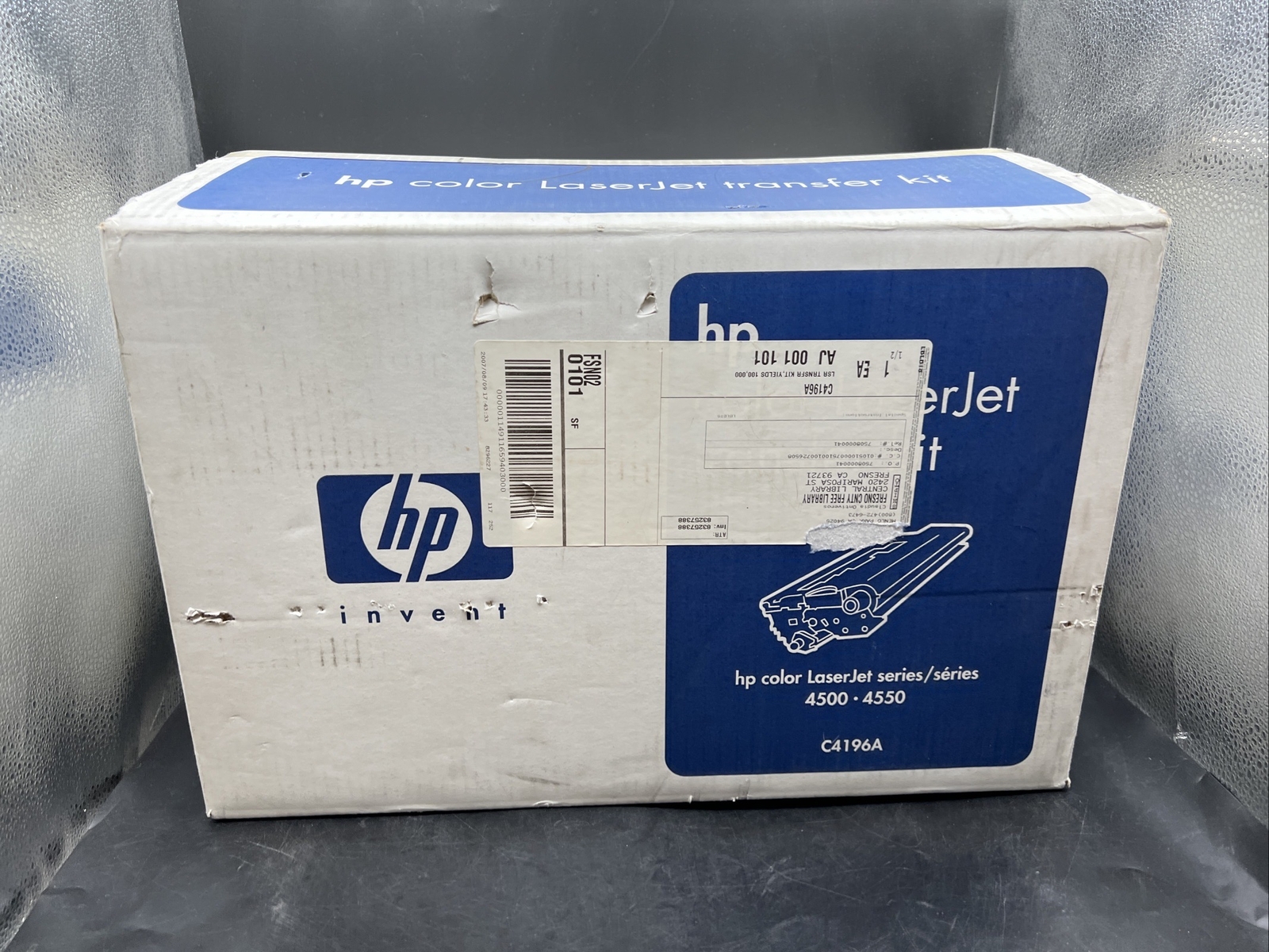 HP Invent C4196A Color Laser Jet Transfer Kit Series 4500, 4550 New Open Box