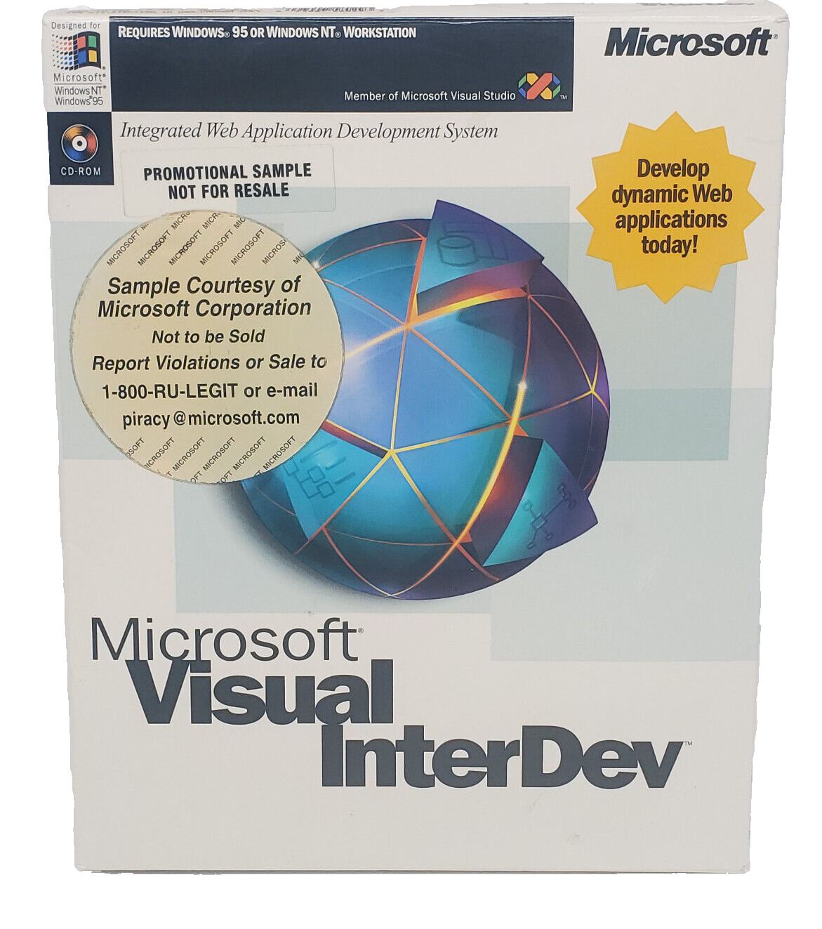 VTG Software Microsoft Visual InterDev 1.0 Promo Edition For Win95 & NT - Tested