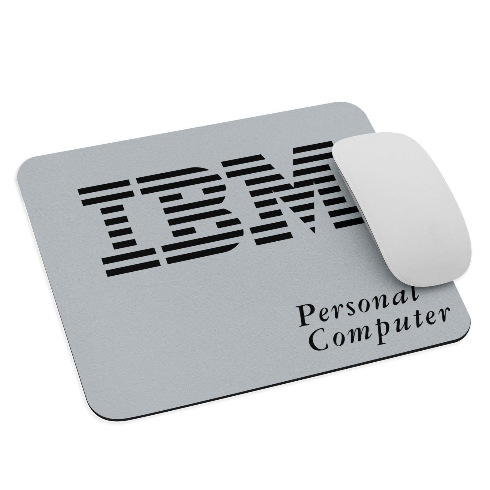 Vintage IBM Personal Computer Mousepad (9.5x7.75 in) – Retro Geek Desk Decor sil