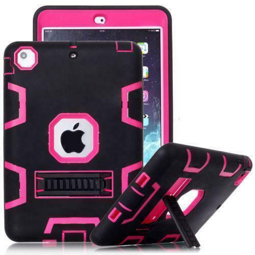 For Apple iPad 2/3/4 Shockproof Military Heavy Duty Rubber Kickstand Case Cover 