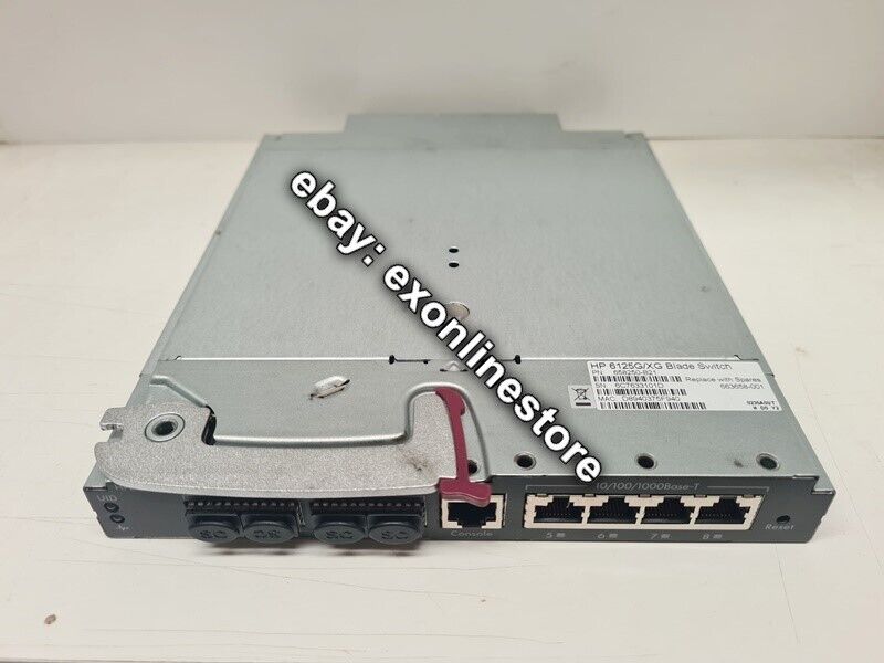 658250-B21 - HPE 6125G/XG Blade Switch (FRU: 663658-001)