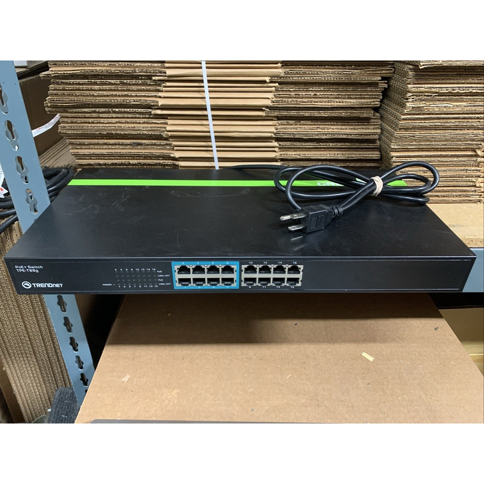Trendnet TPE-T88g 16-Port GREENnet 10/100 Mbps PoE+ Switch