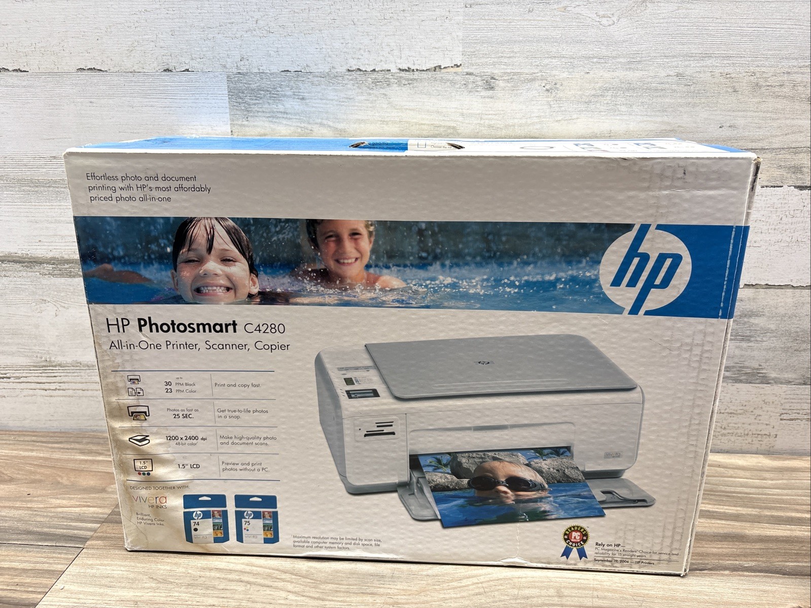 NEW HP Photosmart C4280 All-In-One Inkjet Printer Color Scanner Copier Sealed