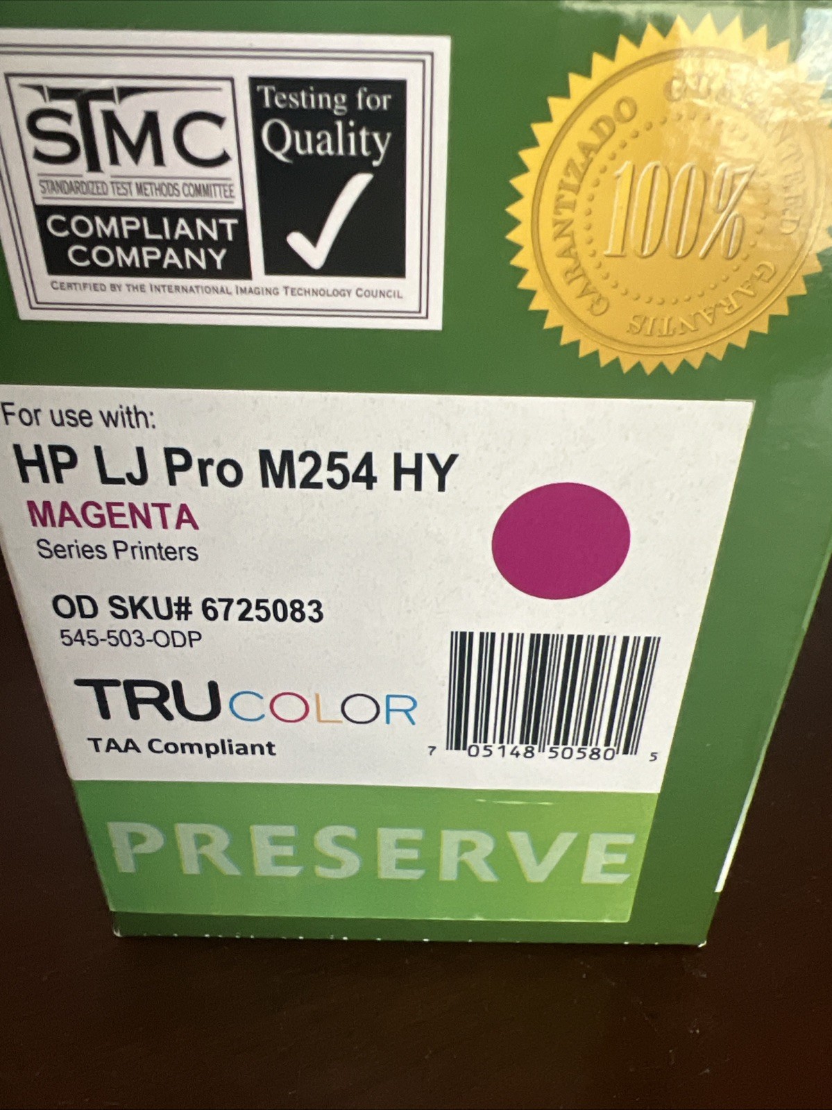 Magenta Toner Cartridge for LaserJet Pro M254 MFP M281- New