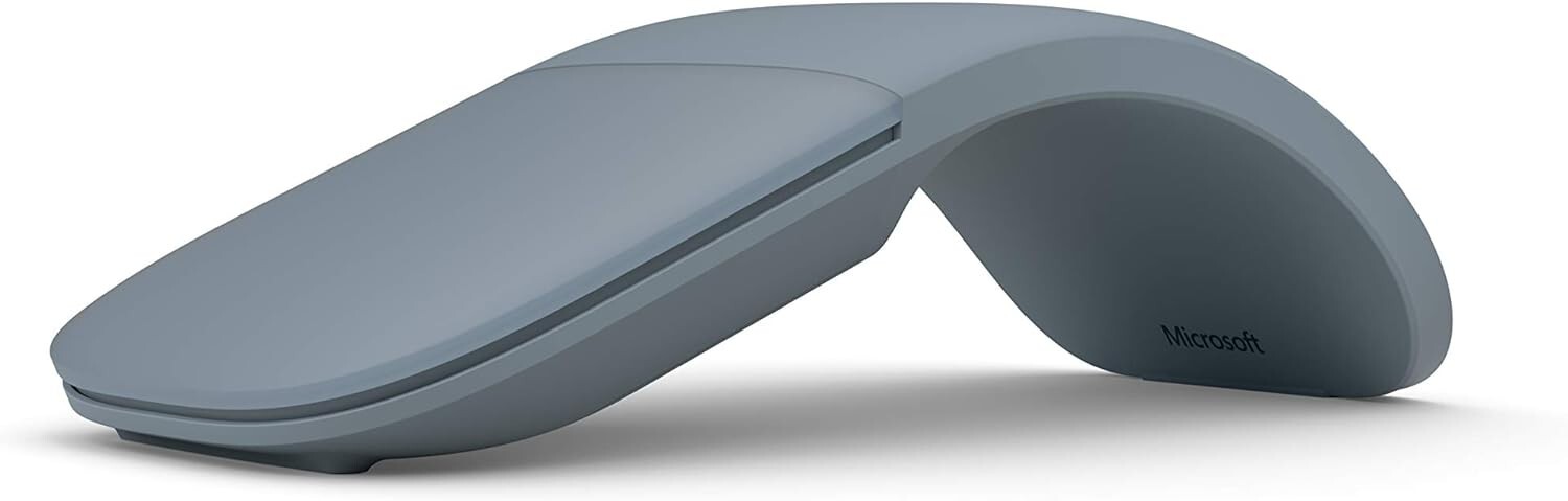 Microsoft Surface Arc Touch Mouse Ice Blue - Wireless - Bluetooth Connectivity -