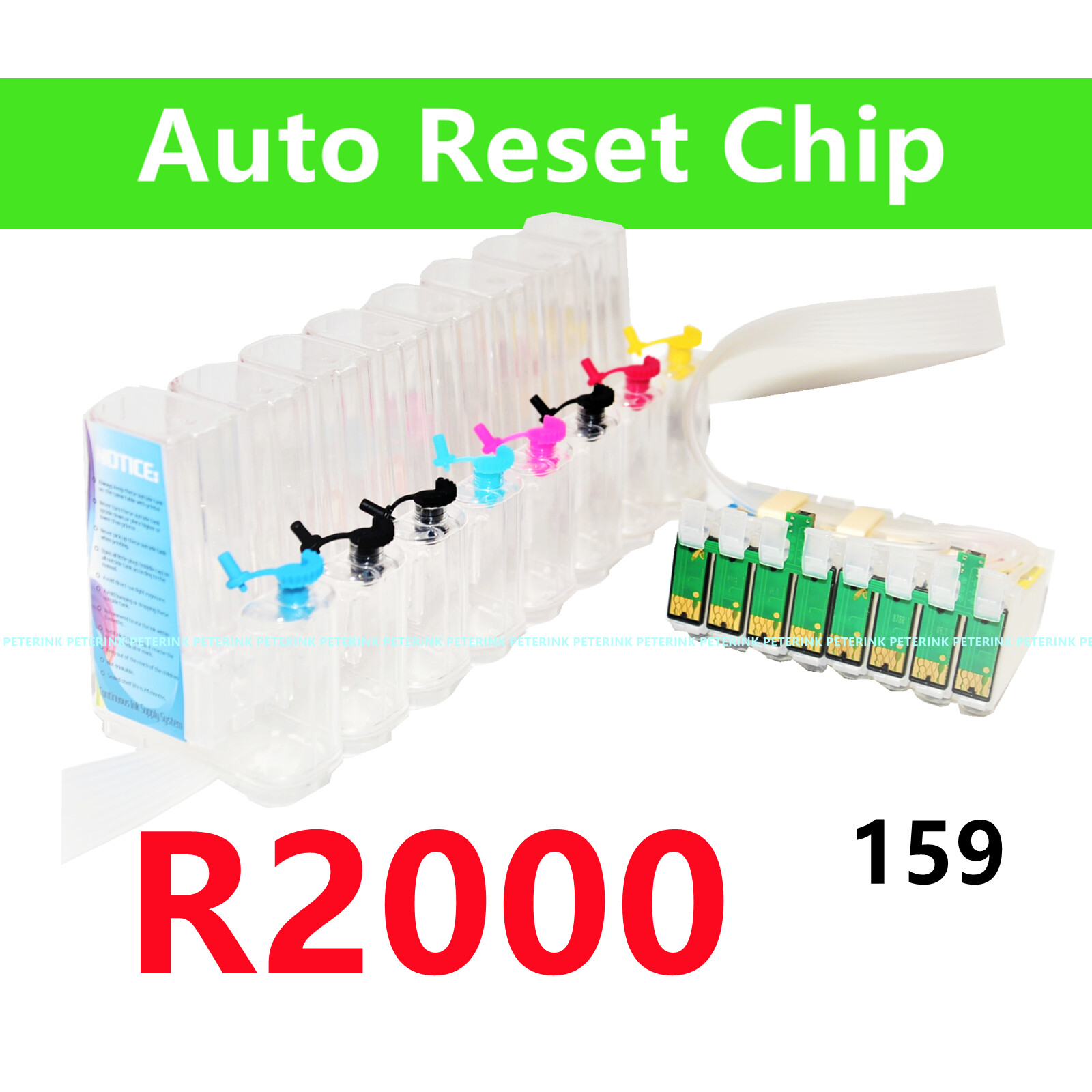 Refillable Empty Cis ciss ink system Stylus R2000 Printer T159 159 ARC chip*