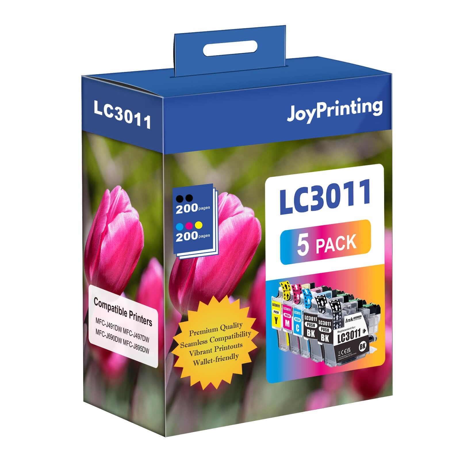 Joyprinting Lc-3011 Compatible Brother Lc3011 3011 Ink Cartridges For 