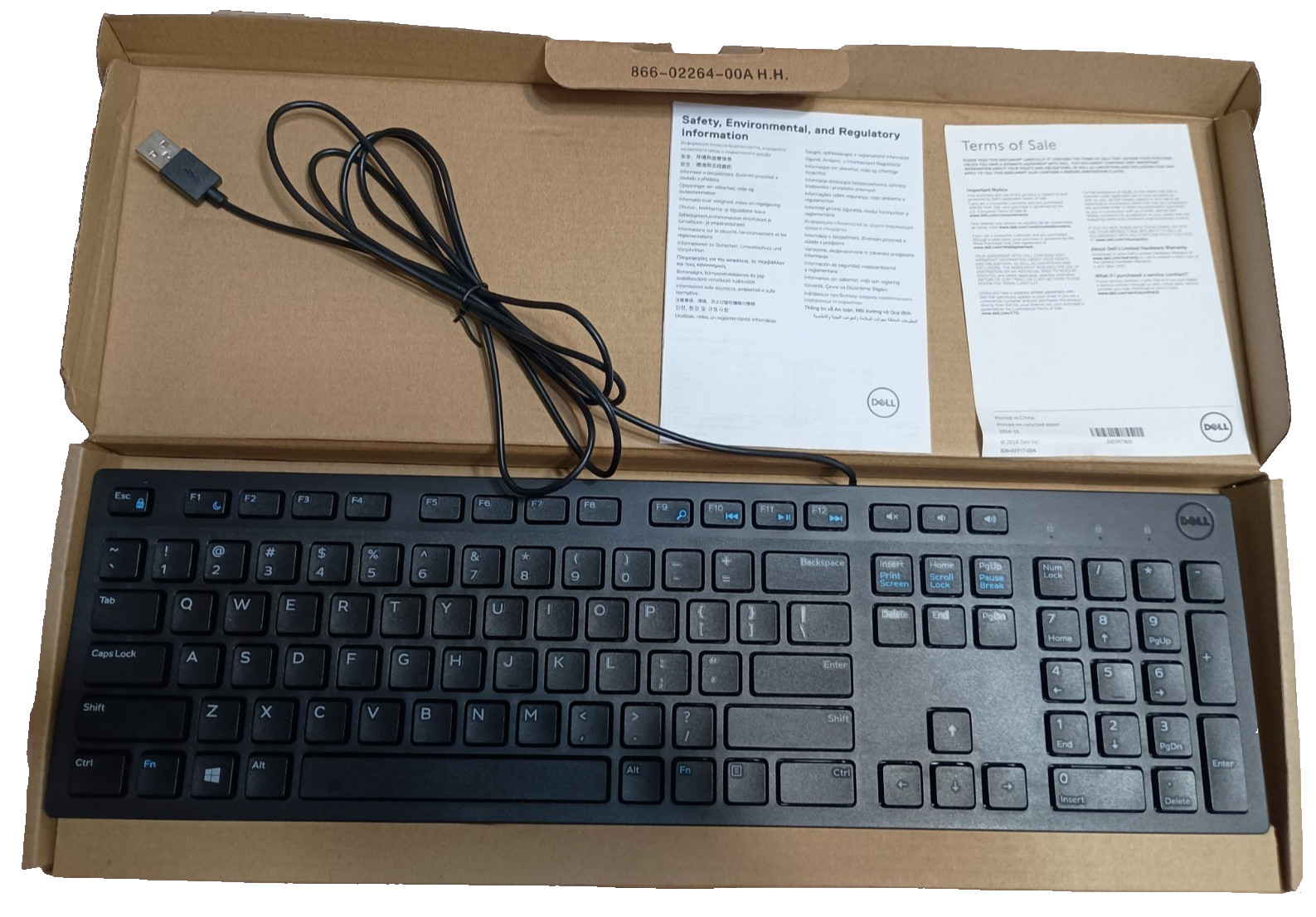 DELL - KB216 Wired Keyboard *BLACK *USB *QWERTY Layout Quiet 104 Key *BRAND NEW*
