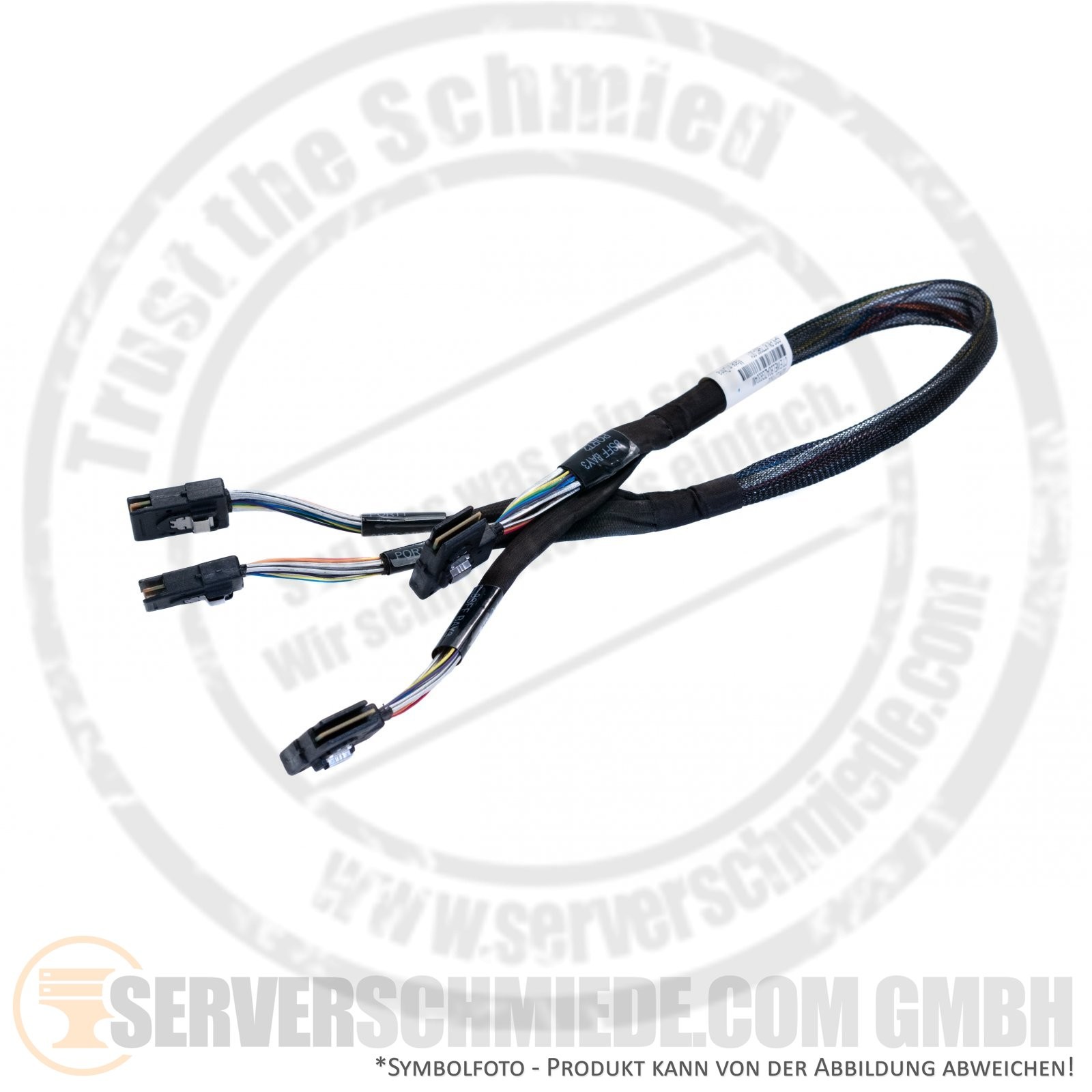 HP 60cm SAS Cable 2x SFF-8087 Straight 1x SFF-8087 Angle 55cm 1x SFF-8087 Angle