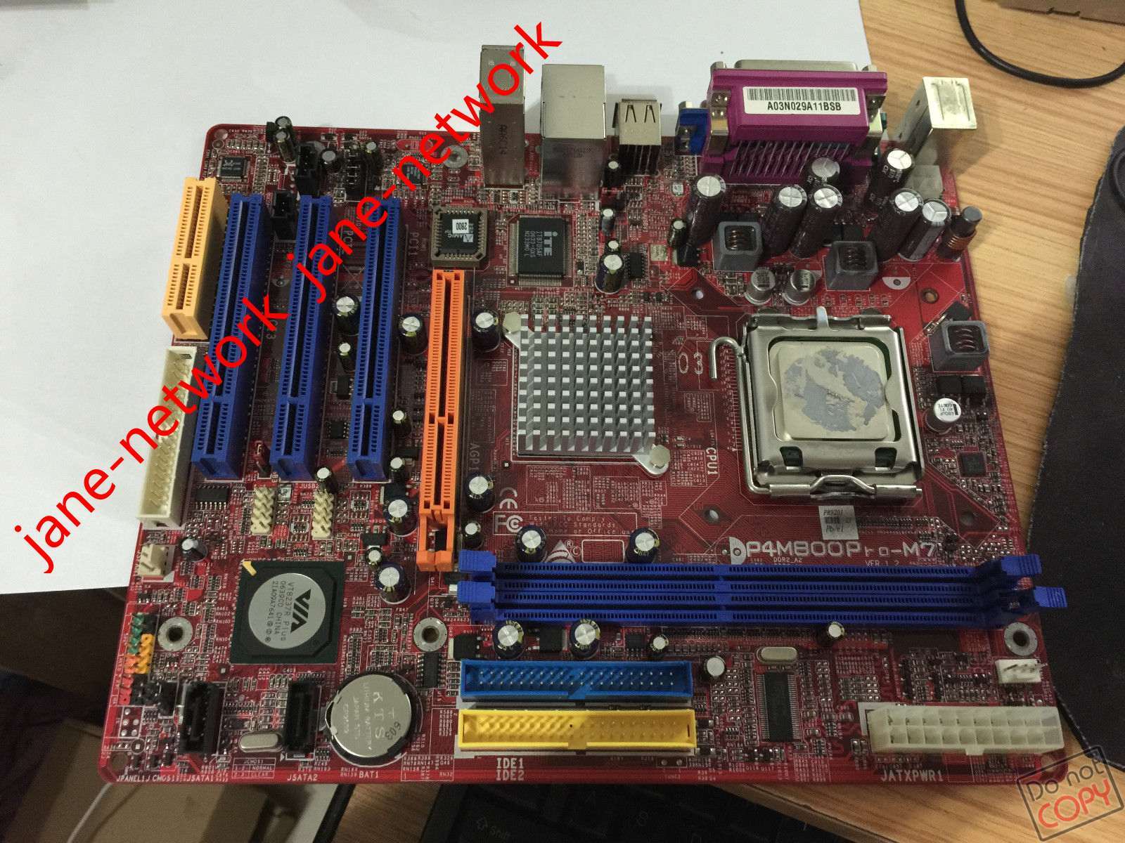100% test P4M800PRO-M7 ID P4M8PM7 VER:1.2 Fedex #j1688