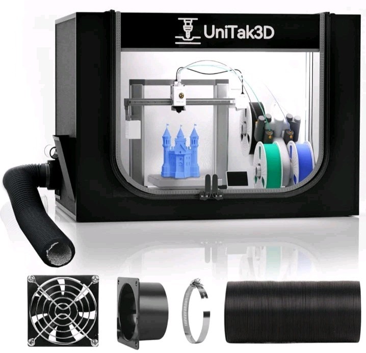 3D Printer Enclosure with Ventilation for Bambu Lab A1 Combo,Large Size Fireproo