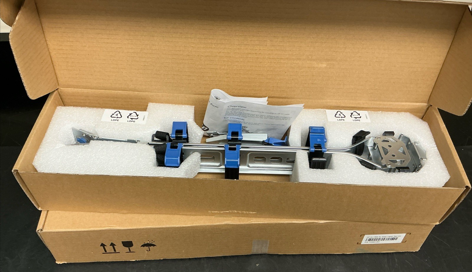 Lot of 2 HP 2U CMA for Easy Install Rail Kit 733664-B21