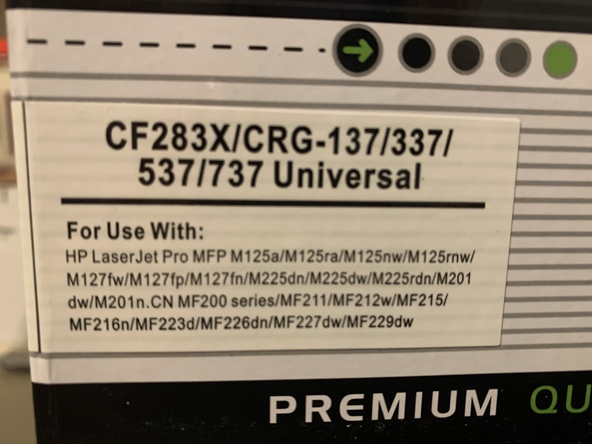 GREENCYCLE CF283X/CRG 100% NEW COMPATIBLE TONER CARTRIDGE/NEW