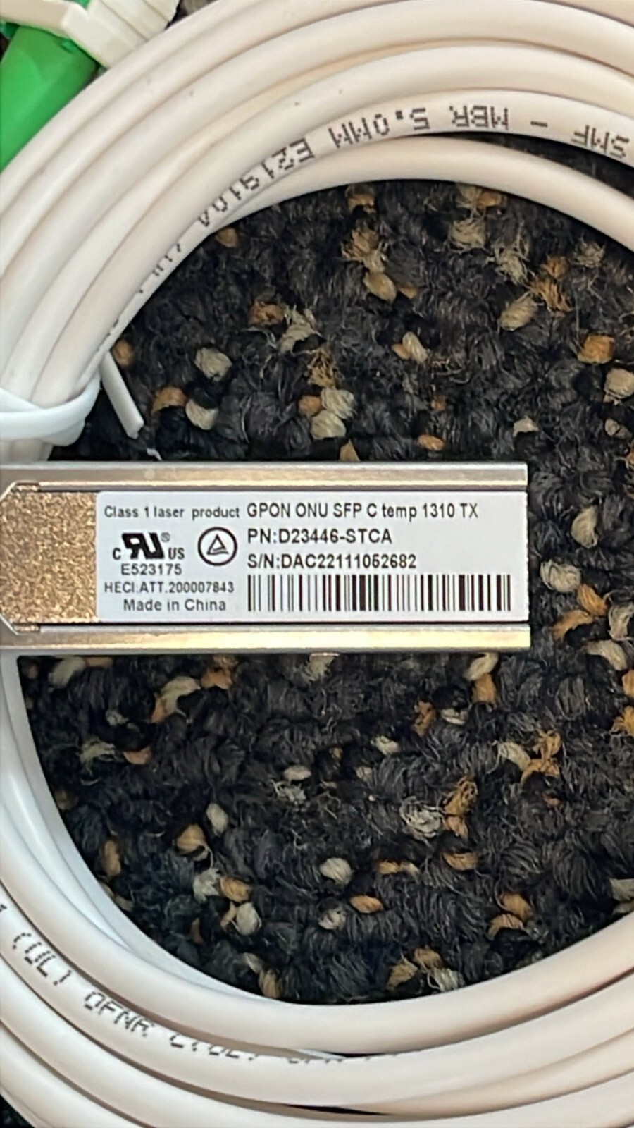 Class 1 GPON-EPON ONU ONT SFP C Temp 1310 TX Transceiver Module with Optical cab