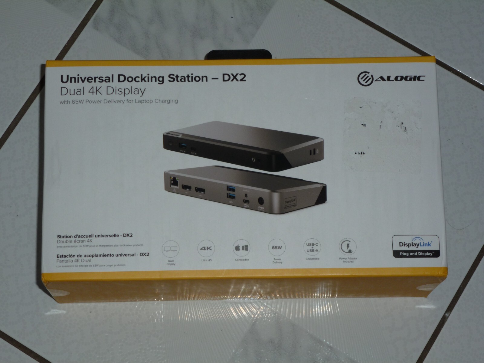 ALOGIC DX2 Dual 4K Display Universal Docking Station for PC/Mac - New In Box