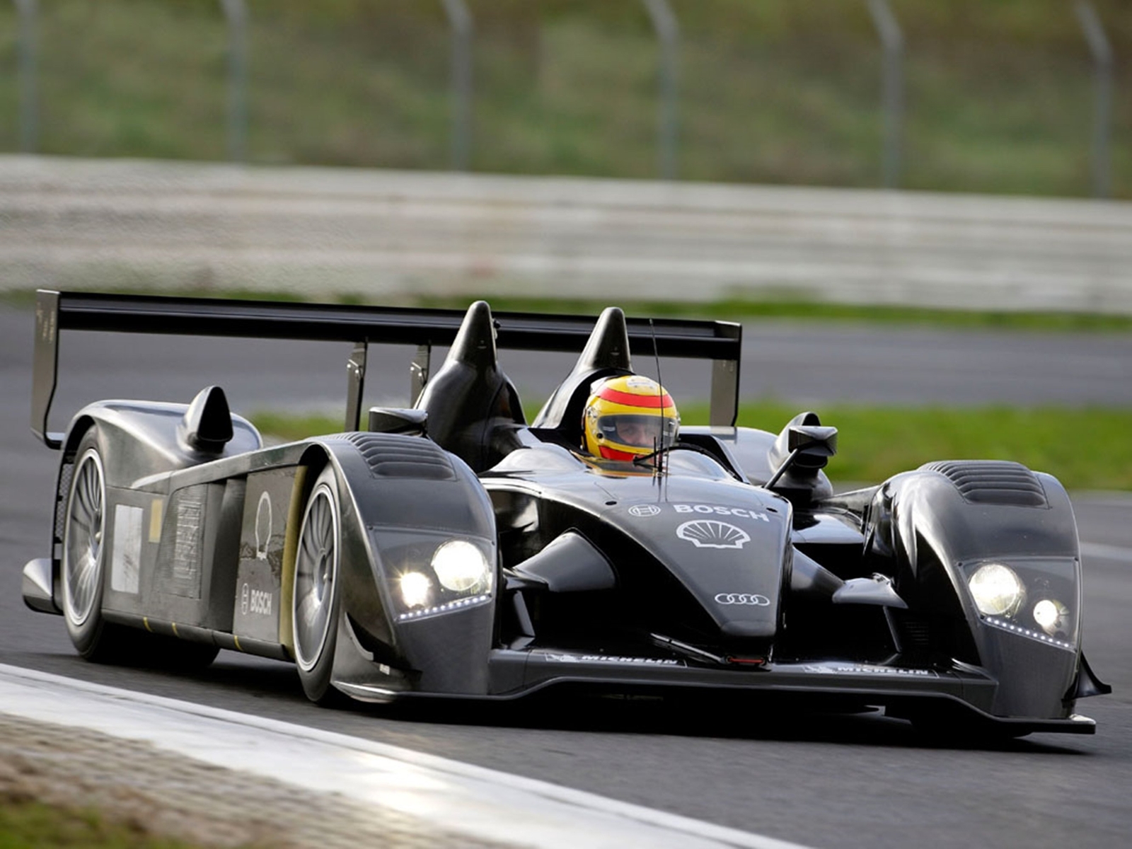 Cars 2006 audi r107 Desk Mat Stitched