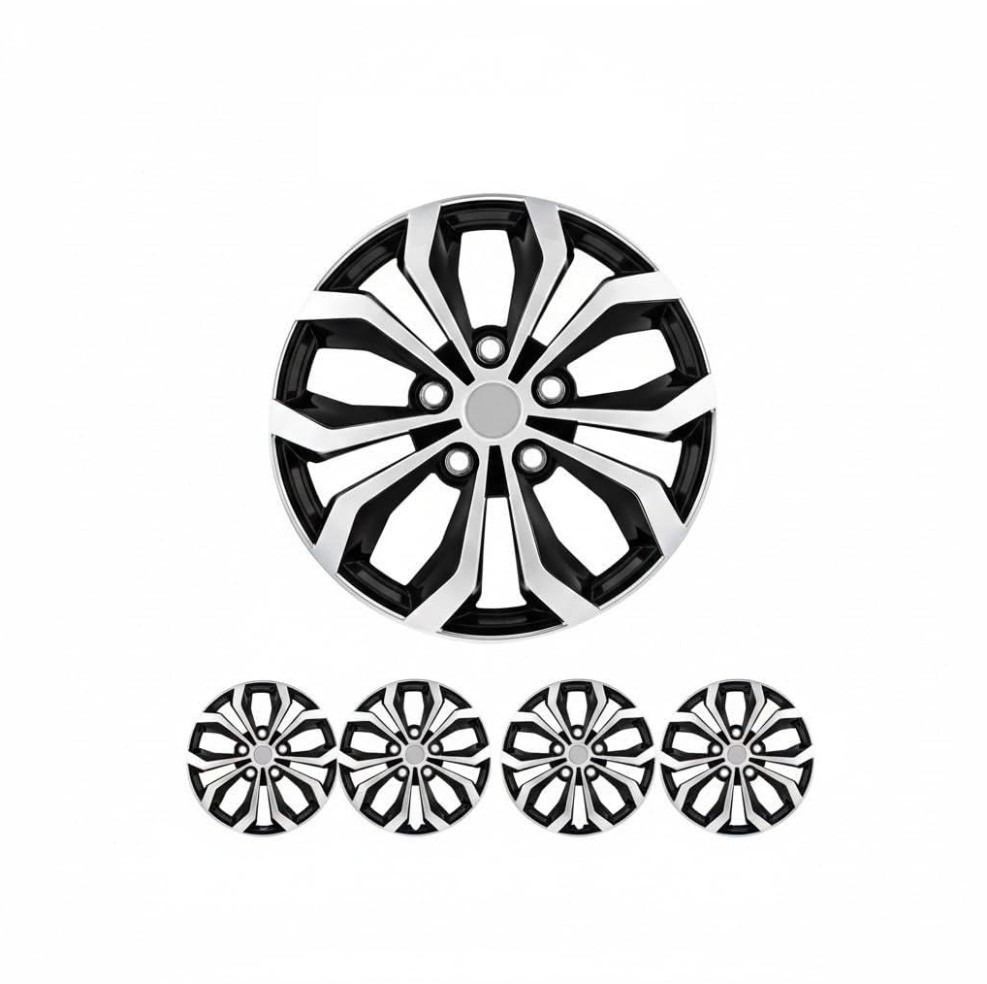 4PC Set 15" 16" & 17" Hubcaps Wheel Cover Universal fit Most of Cars (Spyder