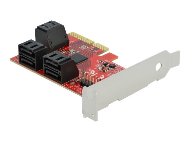Delock PCI Express x4 Card 6 Port SATA Low Profile Controller Serial 89042