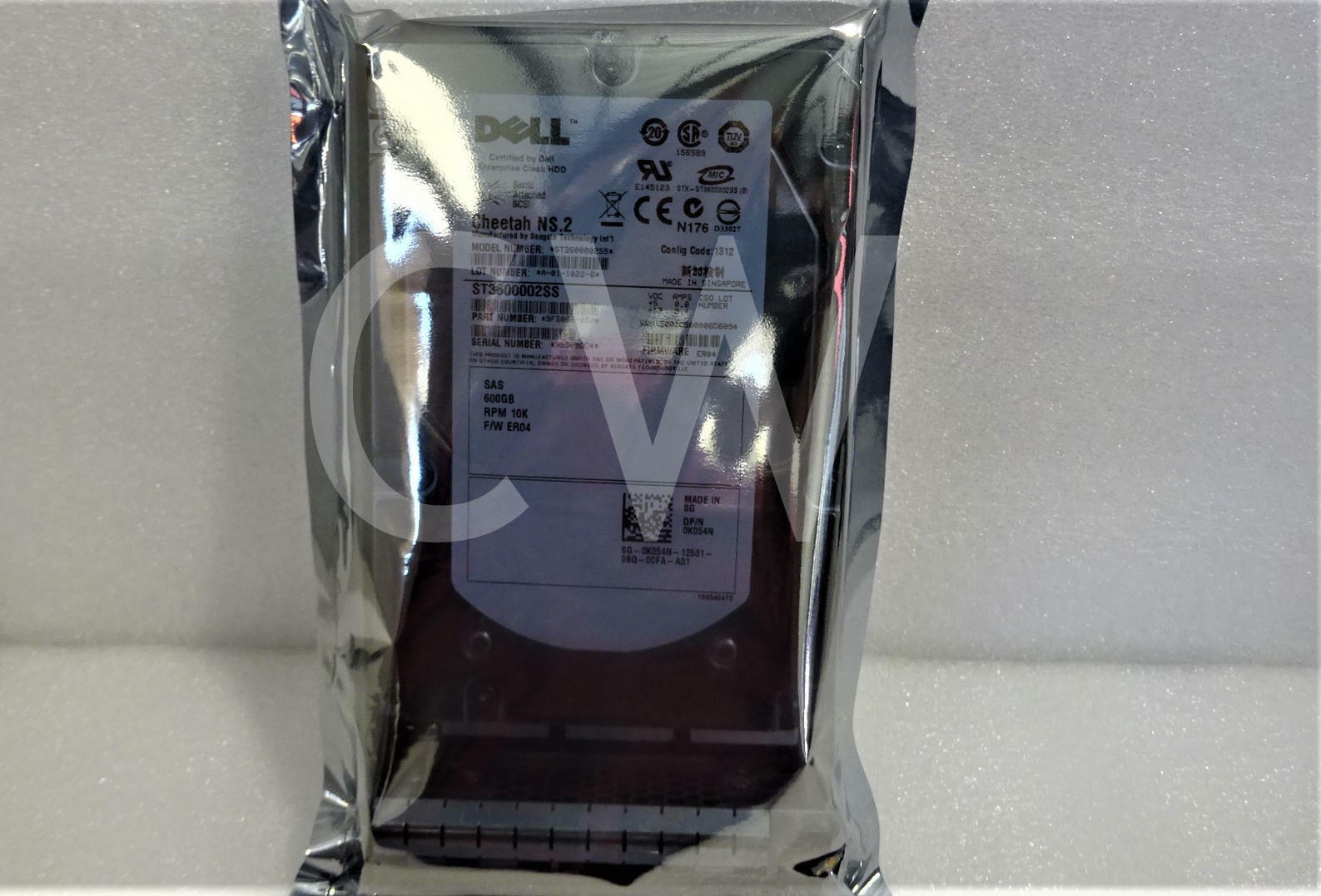 K054N ST3600002SS Dell CHEETAH NS.2 600GB 10K RPM 6Gb/s 3.5" SAS HDD Hard Drive