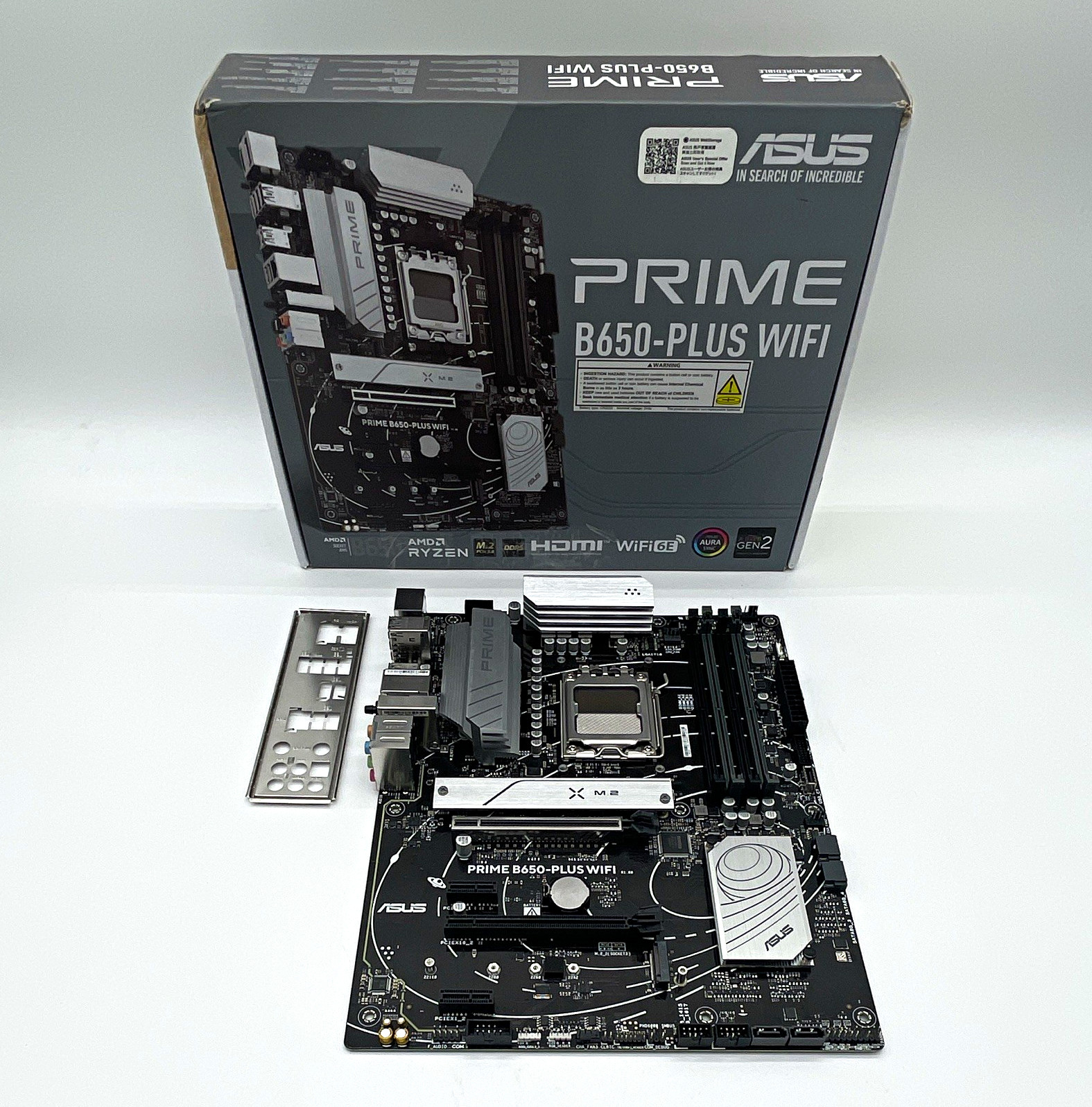 ASUS PRIME B650-PLUS WIFI ATX Motherboard LGA 1718 AMD DDR5 HDMI M.2 *READ*