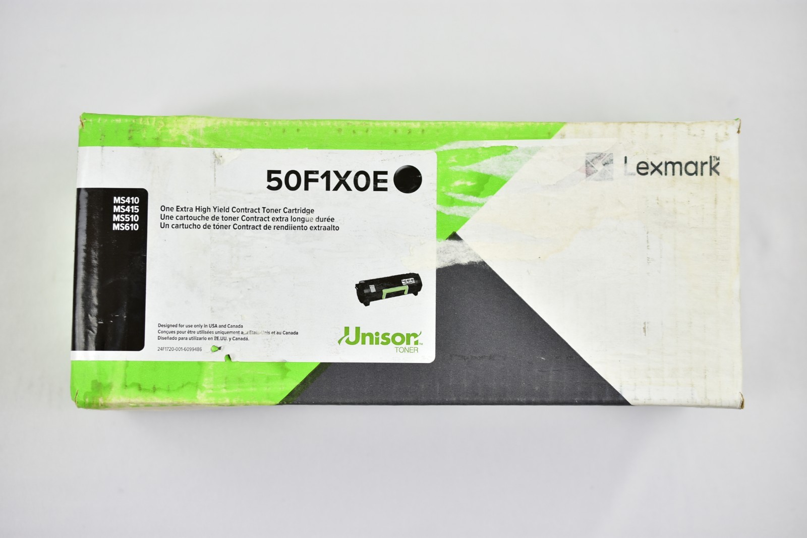 Lexmark 50F1X0E Black Extra High Yield Toner Cartridge