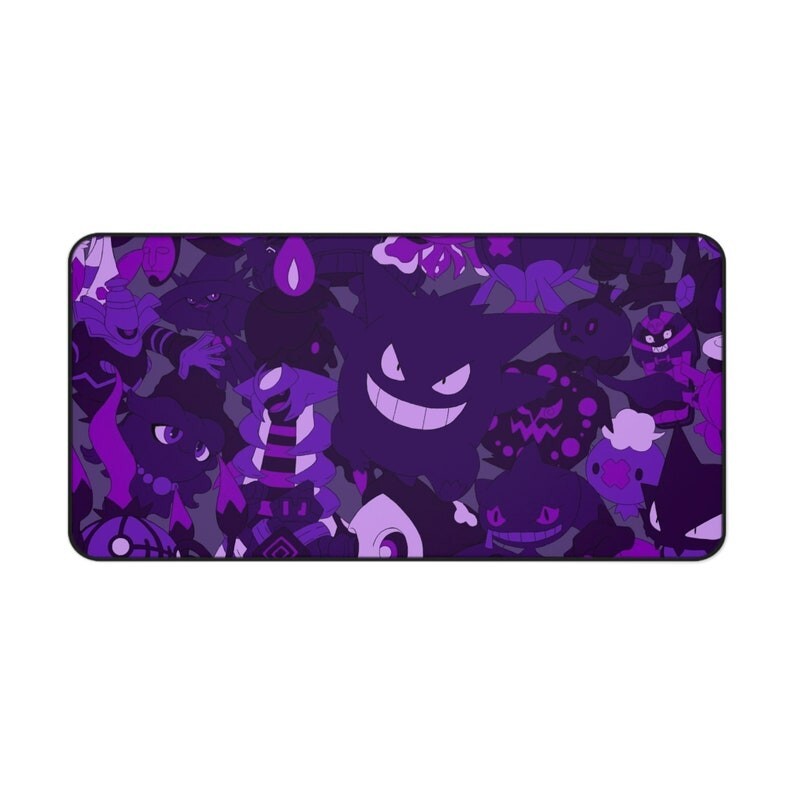 Haunted Ghost Gengar Gaming Desk Mat Mouse Pad