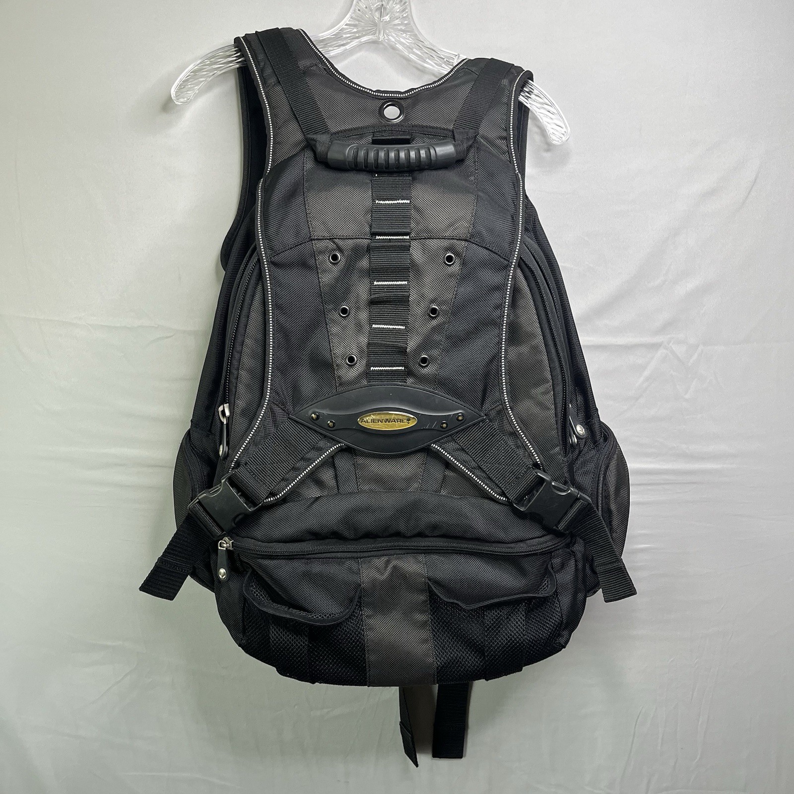 Vintage Alienware Large Gaming Laptop Backpack Black Gray Y2K 2000s