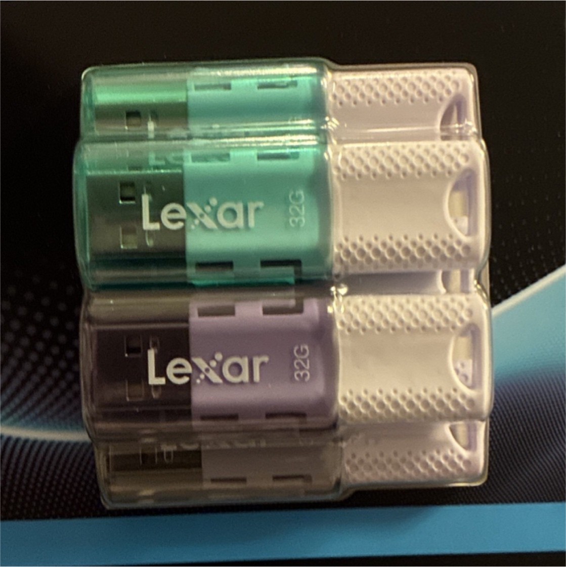 Lexar JumpDrive S60 USB 2.0 32GB Flash Drive 5-Pack Protective Sliding Cover