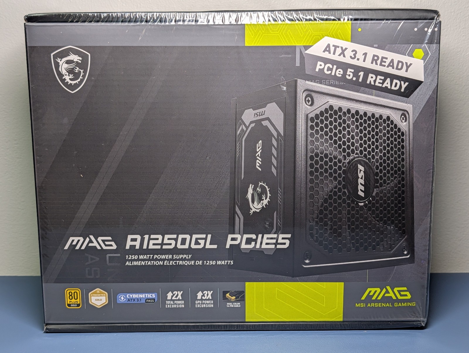 MSI MAG A1250GL PCIE5 1250W 80+ Gold Fully Modular ATX 3.1 PSU Sealed