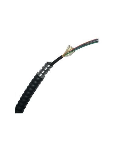 2000ft 6 Strand Singlemode Indoor/Outdoor AIA ARMORED Plenum Fiber Optic Cable
