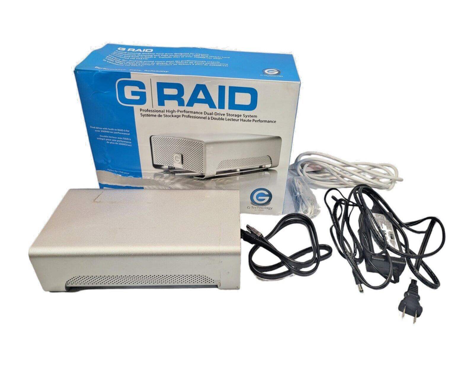 G-Technology G-RAID GR4 2000 2TB External Hard Disk Drive USB Firewire eSATA