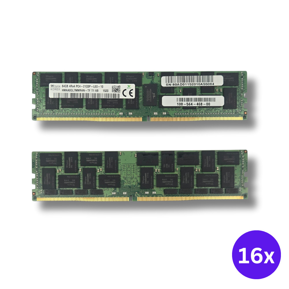Lot of 16 Hynix | 64GB 4Rx4 PC4-2133P LRDIMM ECC Load Reduced Server Memory RAM