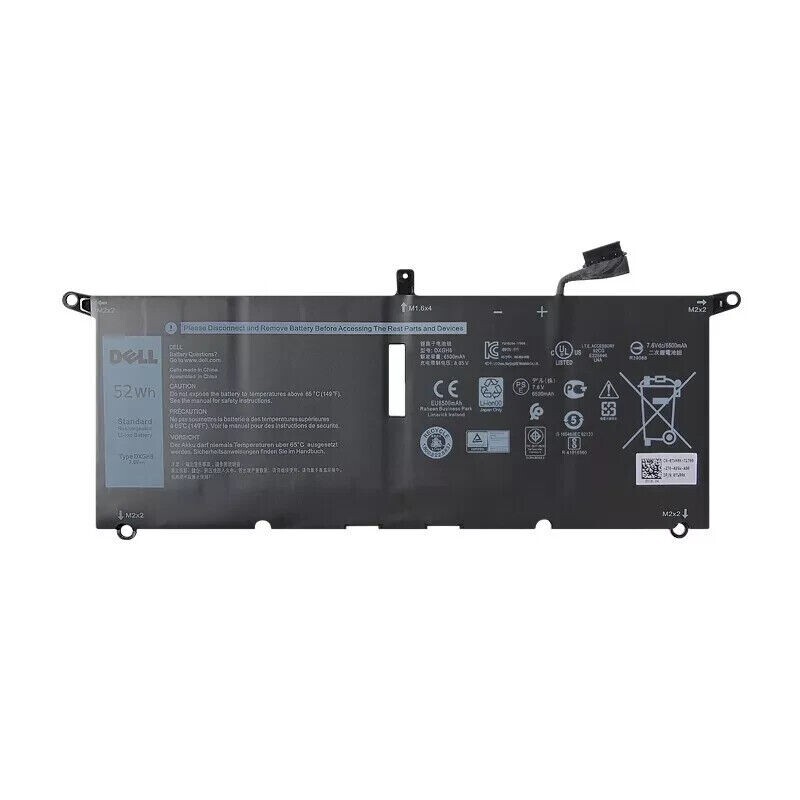 Genuine 52Wh DXGH8 Battery For Dell Inspiron 13 7390 7391 2-in-1 5390 5391 7490