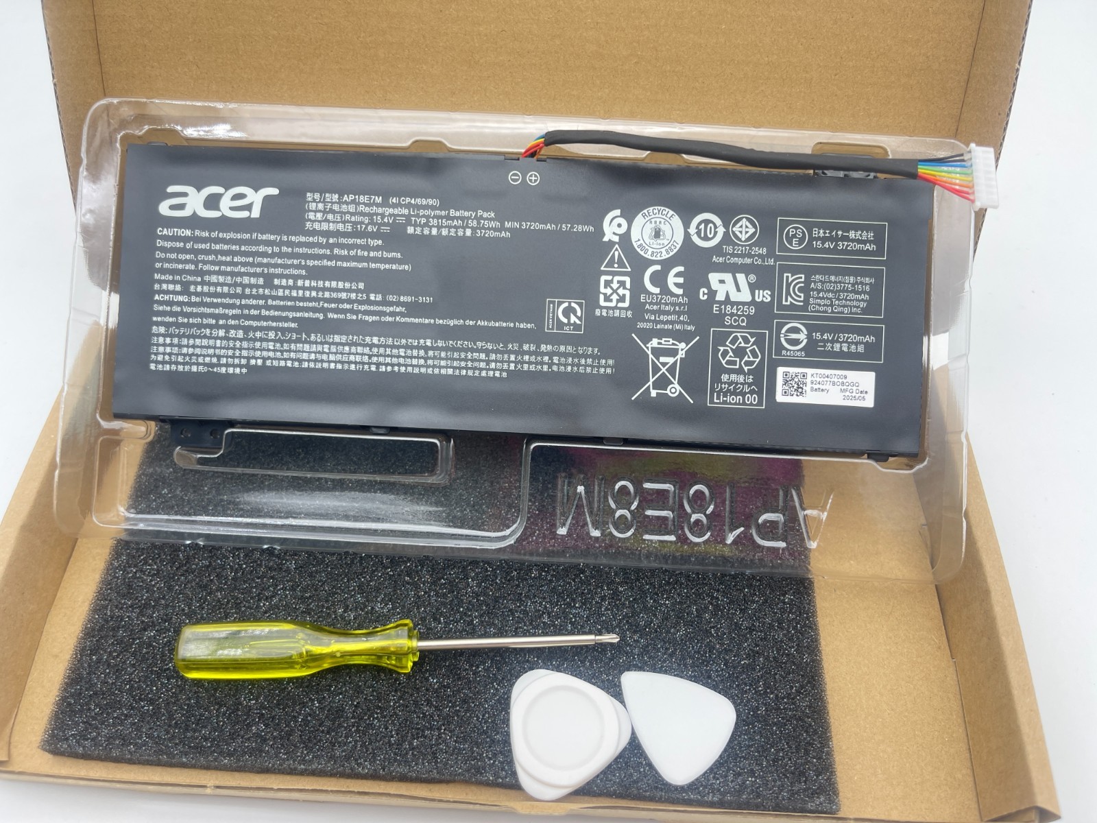 Genuine AP18E7M AP18E8M Battery For Acer Predator Helios 300 PH315-52 PH315-53