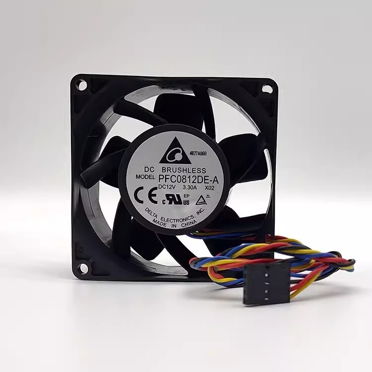 Delta PFC0812DE-A 8038 DC12V 3.30A 8CM 4-Pin Server Cooling Fan